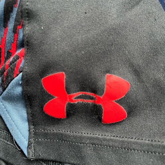 2 Pair Lot Boys Basketball Shorts All in Motion and Under Armor - Picture 9 of 10